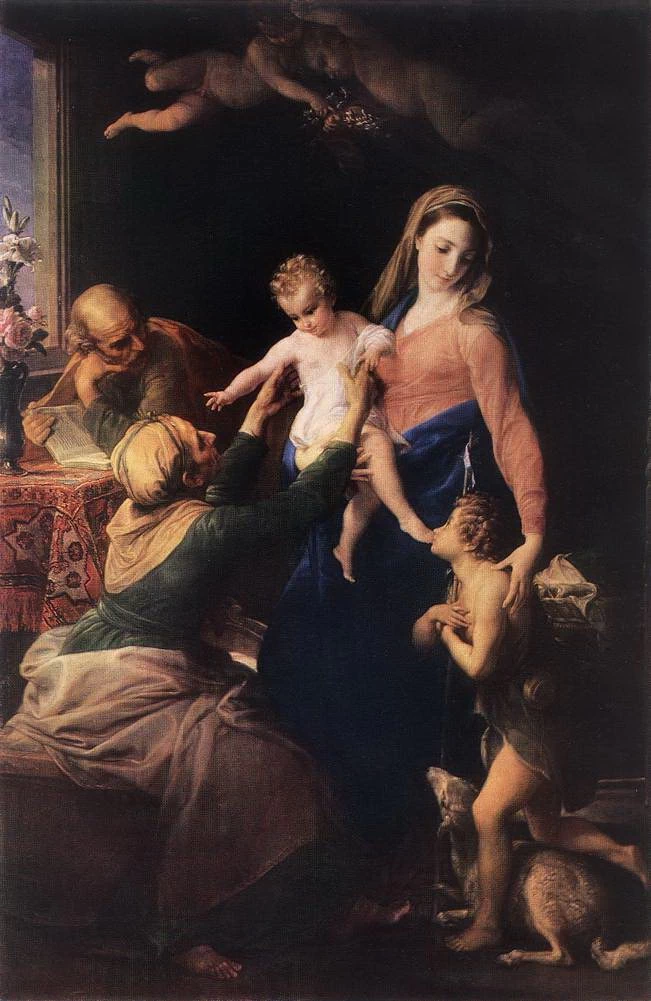 Sacra Famiglia con Giovannino - The Hermitage, St. Petersburg, Batoni Pompeo